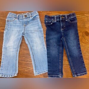 Baby Girl Jeans Bundle 18 Months OshKosh + Jumping Beans Denim